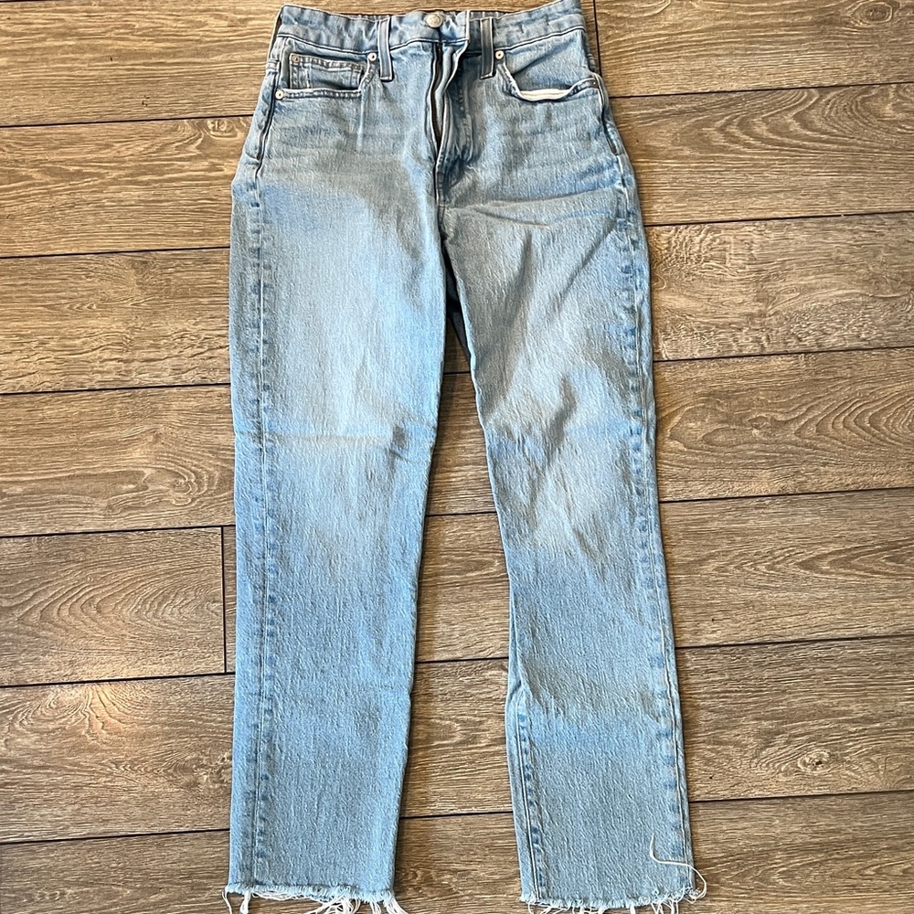 Madewell Light Blue Straight Leg Jeans